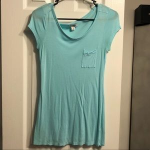 Old Navy light blue pocket shirt.